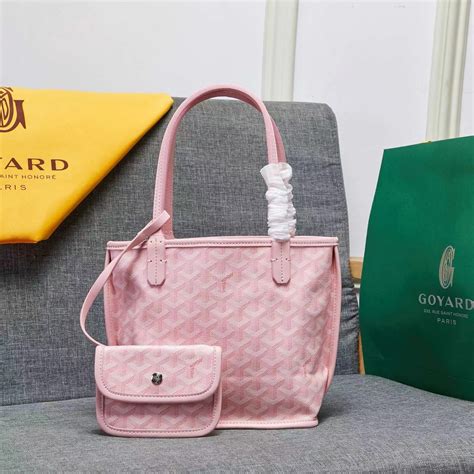 mini pink goyard bag|anjou mini bag price.